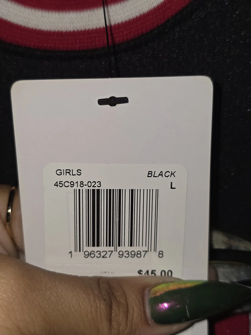 Jordan Black and Red 23 Sleeveless Kids Dress